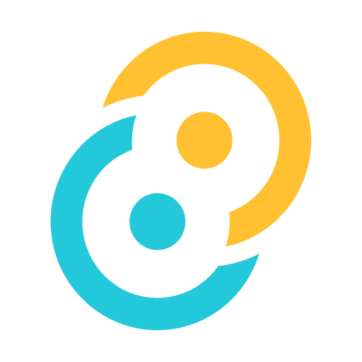 StoryScreen app icon: interlocking teal and amber rings